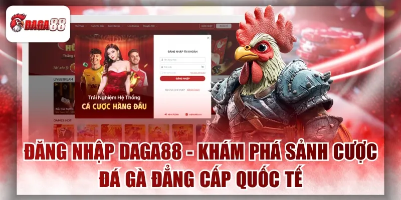 Đăng Nhập Daga88 - Khám Phá Sảnh Cược Đá Gà Đẳng Cấp Quốc Tế
